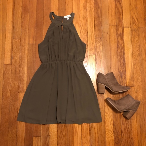 Green Tank Dress - Picture 2 of 9